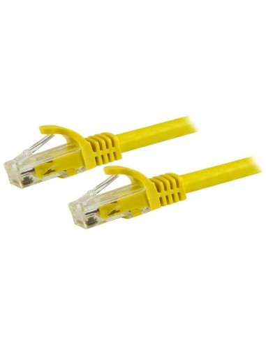 StarTech.com Cable de red Cat6 Ethernet RJ45 sin Enganches UTP 24AWG - 1.5m Amarillo