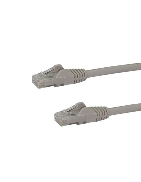 StarTech.com Cable de Red Gigabit Ethernet RJ45 Snagless Sin Enganches Patch Cat6 UTP - 15m Gris