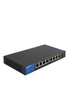 SWITCH CONMUTADOR LINKSYS 8 PUERTOS GIGABIT POE NEGRO LGS108P-EU