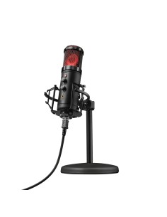 TRUST GAMING GXT 256 EXXO MICROFONO USB STREAMING NEGRO