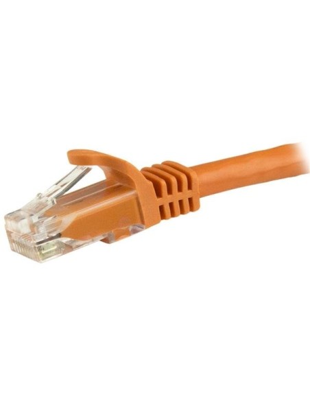 StarTech.com Cable de 1m Naranja de Red Gigabit Cat6 Ethernet RJ45 sin Enganche - Snagless - N6PATC1MOR