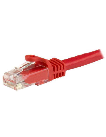 StarTech.com Cable de 1m Rojo de Red Gigabit Cat6 Ethernet RJ45 sin Enganche - Snagless - N6PATC1MRD