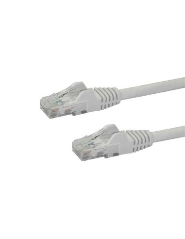 StarTech.com Cable de Red Ethernet Cat6 Snagless de 1m Blanco - Cable Patch RJ45 UTP - N6PATC1MWH