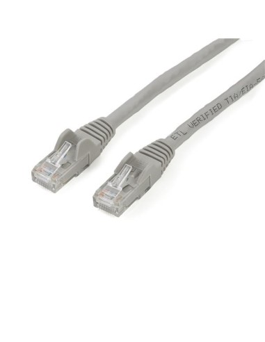StarTech.com Cable de 2m Gris de Red Gigabit Cat6 Ethernet RJ45 sin Enganche - Snagless - N6PATC2MGR