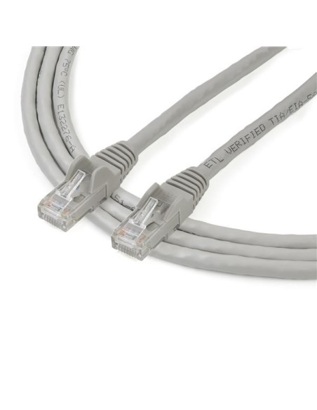 StarTech.com Cable de 2m Gris de Red Gigabit Cat6 Ethernet RJ45 sin Enganche - Snagless - N6PATC2MGR