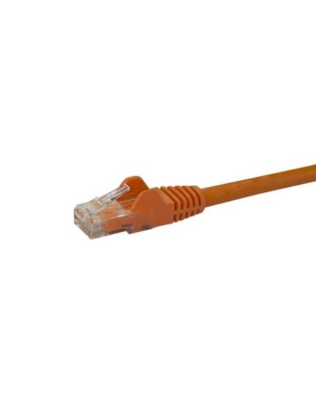 StarTech.com Cable de 2m Naranja de Red Gigabit Cat6 Ethernet RJ45 sin Enganche - Snagless - N6PATC2MOR