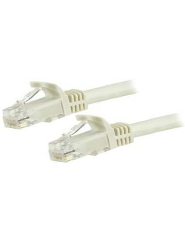 StarTech.com Cable de Red Ethernet Cat6 Snagless de 3m Blanco - Cable Patch RJ45 UTP - N6PATC3MWH