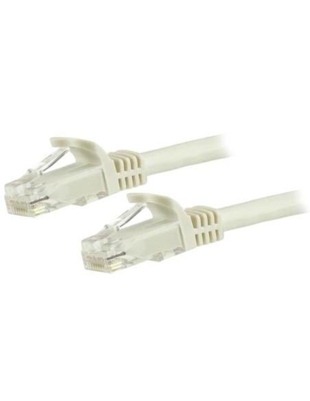 StarTech.com Cable de Red Ethernet Cat6 Snagless de 3m Blanco - Cable Patch RJ45 UTP - N6PATC3MWH