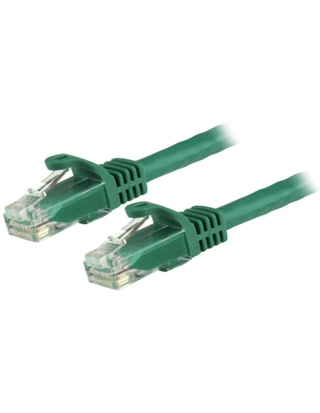 StarTech.com Cable de 0,5m Verde de Red Gigabit Cat6 Ethernet RJ45 sin Enganche - Snagless - N6PATC50CMGN