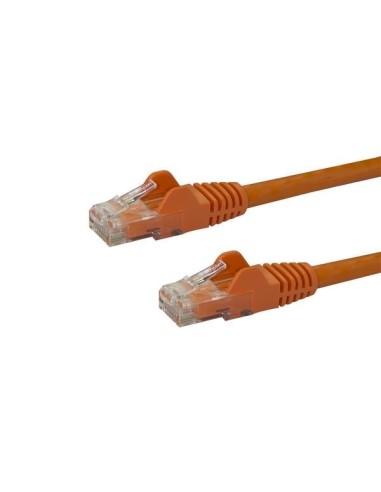 StarTech.com Cable de Red de 0,5m Naranja Cat6 UTP Ethernet Gigabit RJ45 sin Enganches - N6PATC50CMOR