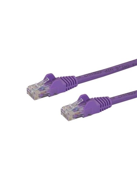 StarTech.com Cable de Red de 0,5m Púrpura Cat6 UTP Ethernet Gigabit RJ45 sin Enganches - N6PATC50CMPL