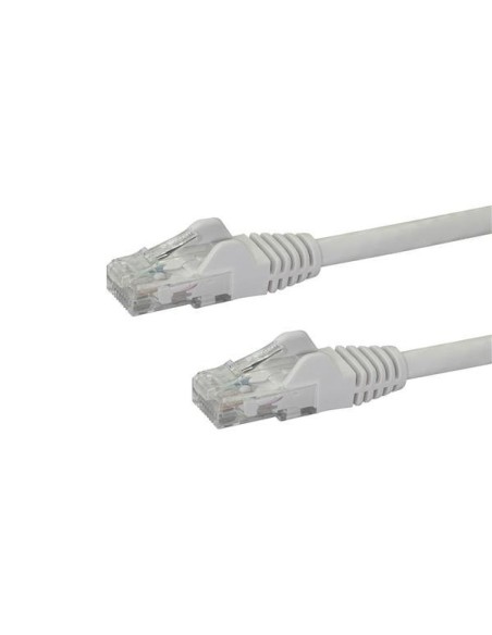 StarTech.com Cable de Red de 0,5m Blanco Cat6 UTP Ethernet Gigabit RJ45 sin Enganches - N6PATC50CMWH