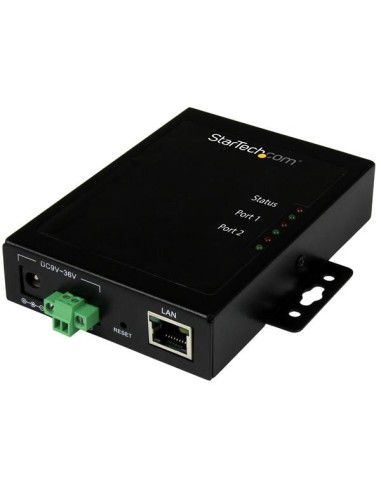 StarTech.com Servidor de Dispositivos Serie a IP de 2 Puertos RS232 - De Metal NETRS2322P
