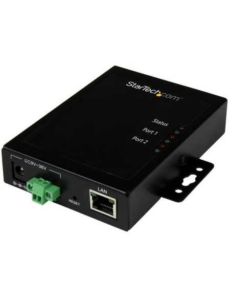 StarTech.com Servidor de Dispositivos Serie a IP de 2 Puertos RS232 - De Metal NETRS2322P