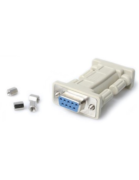 StarTech.com Adaptador de Módem Nulo Serie RS232 DB9- Hembra a Hembra - Blanco