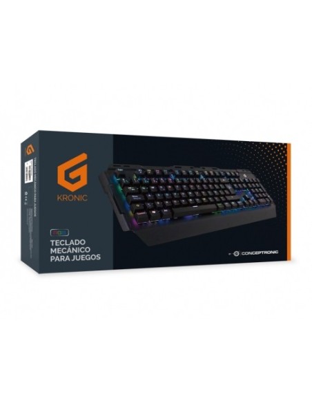 TECLADO CONCEPTRONIC MECANICO GAMING USB NEGRO KRONIC01ES