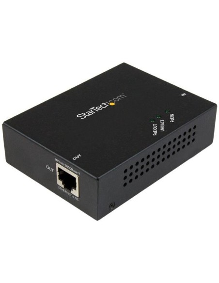 StarTech.com Repetidor de red Gigabit PoE+ Extender - 802.3at af - 100m