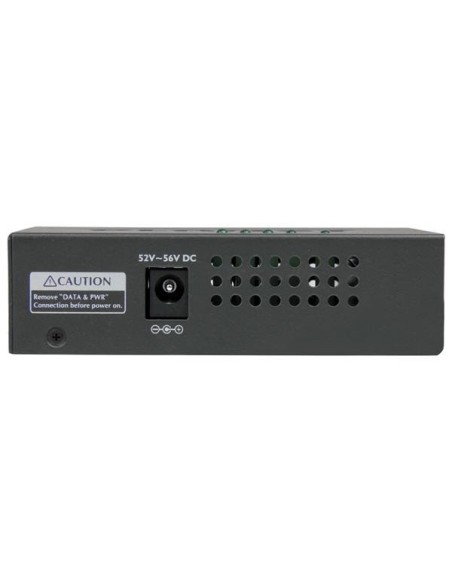 StarTech.com Inyector de Alimentación PoE Power over Ethernet Midspan 4 Puertos Gigabit RJ45 de Pared - 802.3 at af