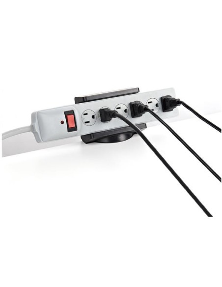 StarTech.com Mordaza de Soporte para Regleta de Alimentación - Ajustable - Negro