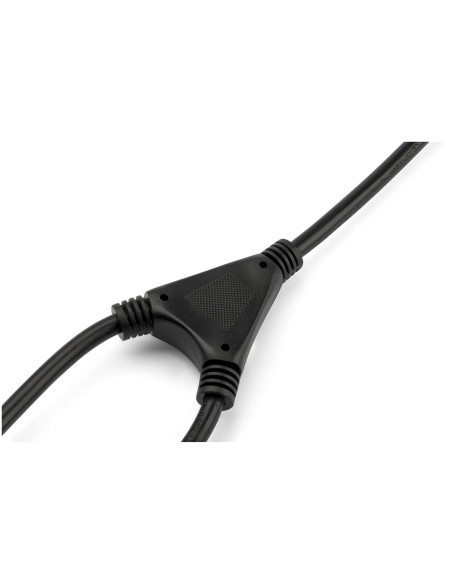 StarTech.com PXT101YEU2M Cable de 2m de alimentación para ordenadores Schuko CEE7 a 2x C13 en Y - Cable de Alimentación Tipo Eur