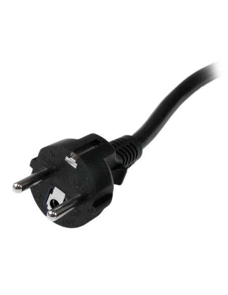 StarTech.com PXTEUC192M Cable 2m de Alimentación para Ordenadores - CEE7 a IEC 320 C19 - Conector Europeo - Negro