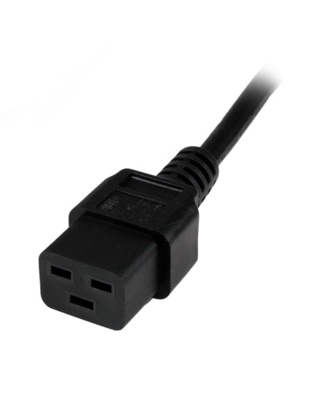 StarTech.com PXTEUC192M Cable 2m de Alimentación para Ordenadores - CEE7 a IEC 320 C19 - Conector Europeo - Negro