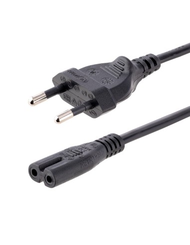 StarTech.com PXTNB2SEU1M Cable de Alimentación Estándar de 1m para Ordenador Portátil - Cable Europeo a C7 para Laptop