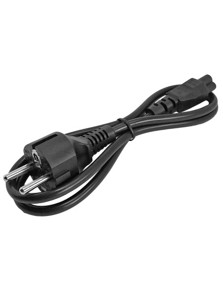 StarTech.com PXTNB3SEU1M Cable de 1m de Alimentación con 3 Clavijas para Ordenador Portátil Cable Schuko CEE7 a C5 Acoplador