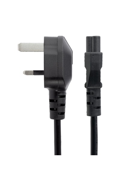 StarTech.com Cable de 2m de Alimentación para Ordenador Portátil - Cable Británico BS-1363 a C5 Acoplador