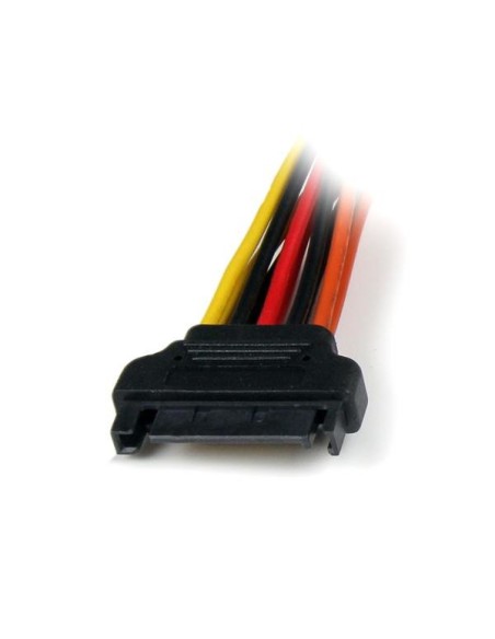 StarTech.com Cable 0,15m Adaptador Bifurcador Divisor Splitter Alimentación SATA Latching Cierre Pestillo - 2x Hembra