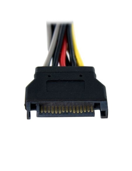StarTech.com Cable Adaptador Bifurcador Divisor Splitter de Alimentación SATA de 0,15m - 2x Hembra