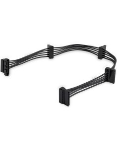 StarTech.com Cable Adaptador Bifurcador Divisor Splitter de Alimentación SATA de 40cm - 4x Receptáculos Hembra SATA