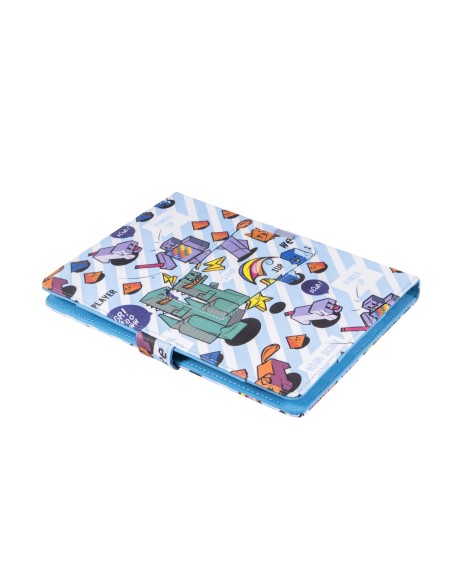 FUNDA TABLET SilverHT Universal Estampada PIXEL GAMER + teclado MicroUSB 9 - 10.1 111934540199