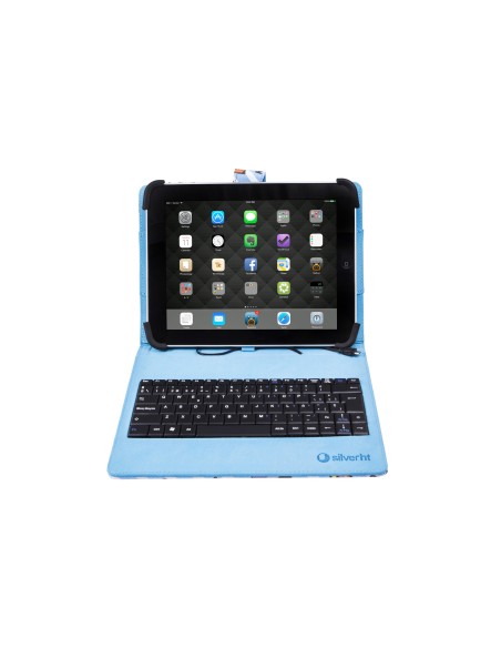 FUNDA TABLET SilverHT Universal Estampada PIXEL GAMER + teclado MicroUSB 9 - 10.1 111934540199