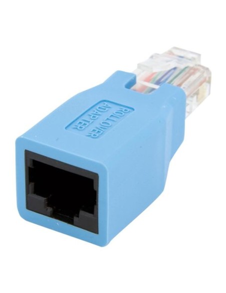 StarTech.com Adaptador Rollover Consola Cisco para Cable RJ45 Ethernet Macho a hembra - Azul