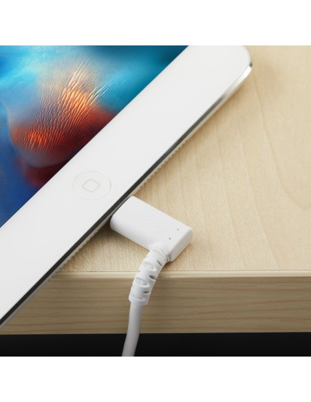 StarTech.com Cable de 1m Lightning Angulo Acodado a USB Tipo-A - Certificado MFI - Blanco RUSBLTMM1MWR