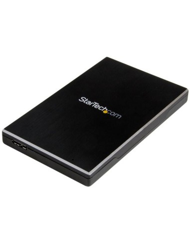 StarTech.com Caja 2.5 USB 3.1 Gen 2 de 1 bahÍ­a SATA III - Negro S251BMU313