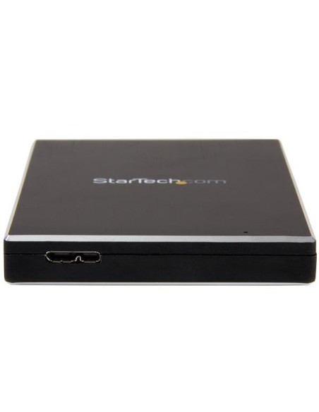 StarTech.com Caja 2.5 USB 3.1 Gen 2 de 1 bahÍ­a SATA III - Negro S251BMU313