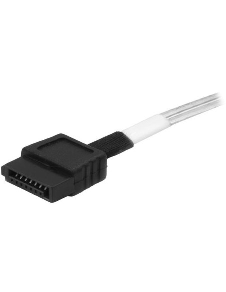 StarTech.com Cable Mini SAS Interno a SATA de 1m - Cable SFF-8643 a 4x SATA - Negro Plata