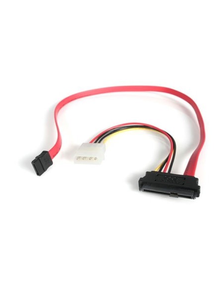 StarTech.com SAS729PW18 Adaptador SAS 29 Pines a Molex Macho LP4 y SATA - SFF-8482 Rojo