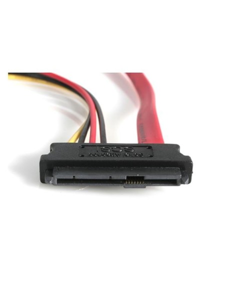 StarTech.com SAS729PW18 Adaptador SAS 29 Pines a Molex Macho LP4 y SATA - SFF-8482 Rojo