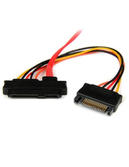 StarTech.com SAS808782P50 Cable datos SAS Serial Attached SCSI SFF 8087 a 4x SATA Datos y Alimentación Rojo 0.5 m