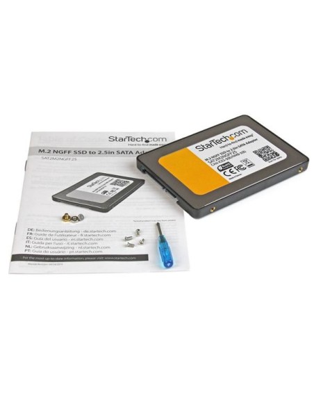 StarTech.com Adaptador SSD M.2 a SATA III de 2,5 Pulgadas con Carcasa Protectora - Conversor NGFF de Unidad SSD