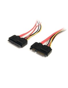 StarTech.com Cable de Extensión SATA de 22 Pines - Serial ATA Macho a SATA Hembra - 0,3m