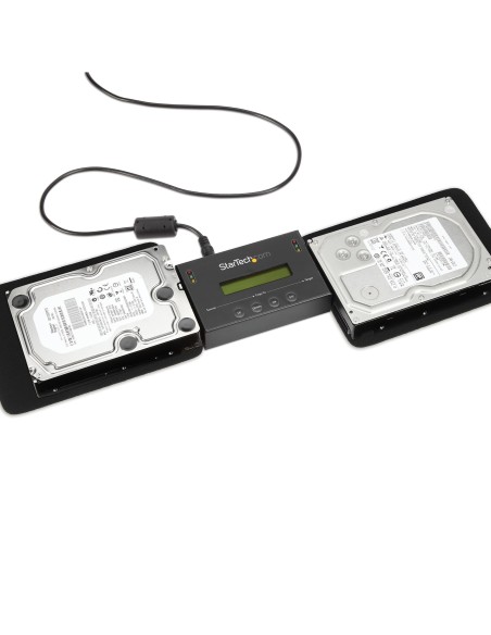 StarTech.com Duplicador Clonador Autónomo Externo de Discos Duros HDD SATA de 14GBpm - Borrador Sanitizer