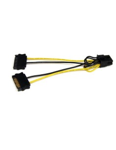 StarTech.com Cable de Alimentación Adaptador SATA a Conector PCIe 8 Pines de Tarjeta Gráfica PCI Express 15cm