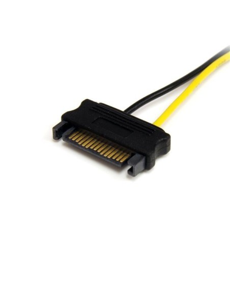 StarTech.com Cable de Alimentación Adaptador SATA a Conector PCIe 8 Pines de Tarjeta Gráfica PCI Express 15cm