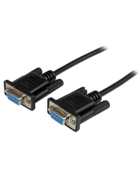 StarTech.com Cable de 1m Nulo de Módem Serie RS232 DB9 - Hembra a Hembra - Color Negro