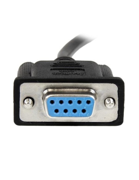 StarTech.com Cable de 1m Nulo de Módem Serie RS232 DB9 - Hembra a Hembra - Color Negro
