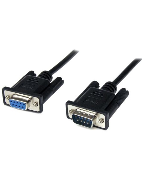 StarTech.com Cable 2m Módem Nulo Null Serie Serial DB9 Hembra a Macho - Negro